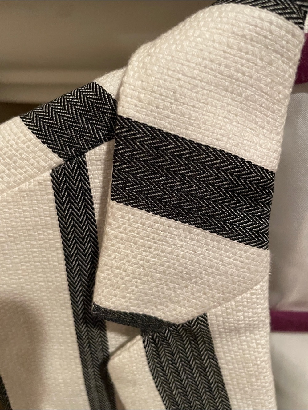 NWOT Talbots Cotton Sleeveless striped Collared Vest Old Money preppy 8p - Picture 11 of 11